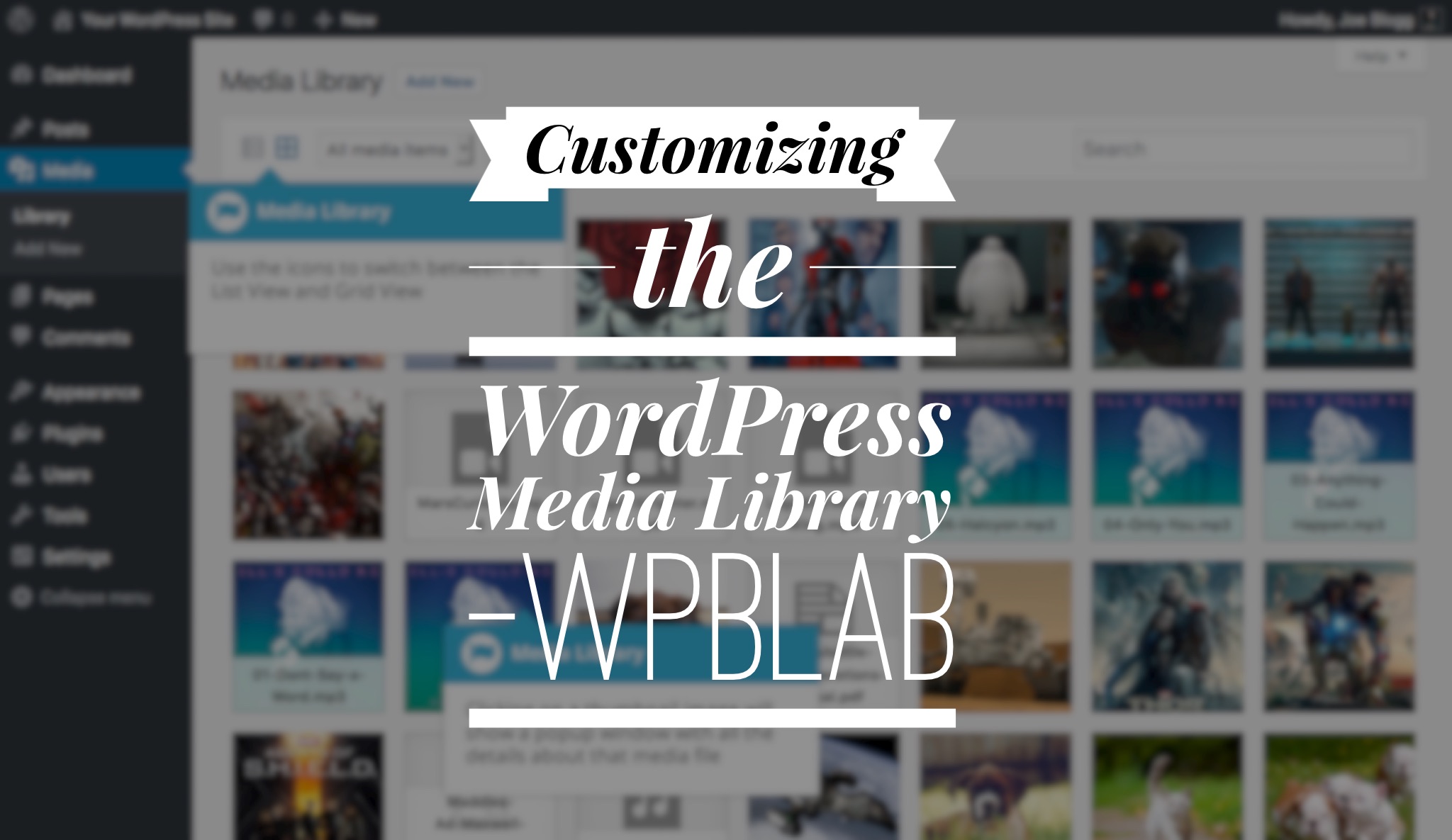 WPblab 050 – Customizing the WordPress Media Library